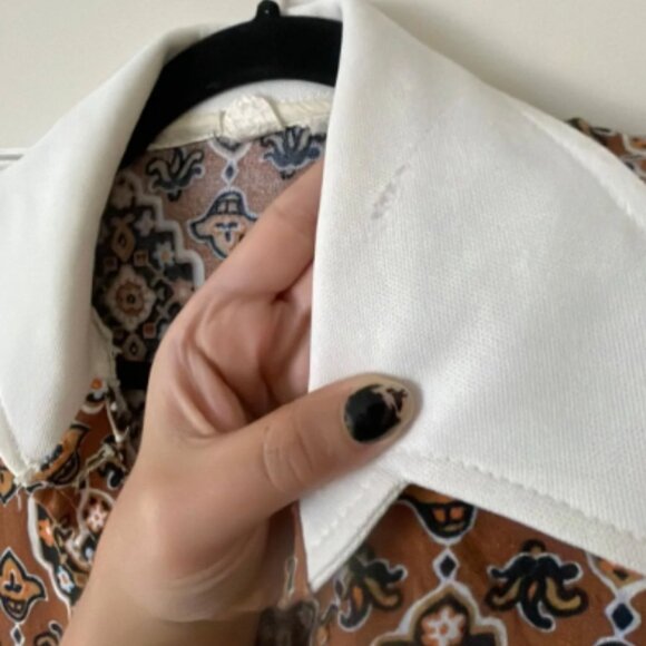 70s Bold Psychedelic Print Sizzler Dress - Picture 4 of 5